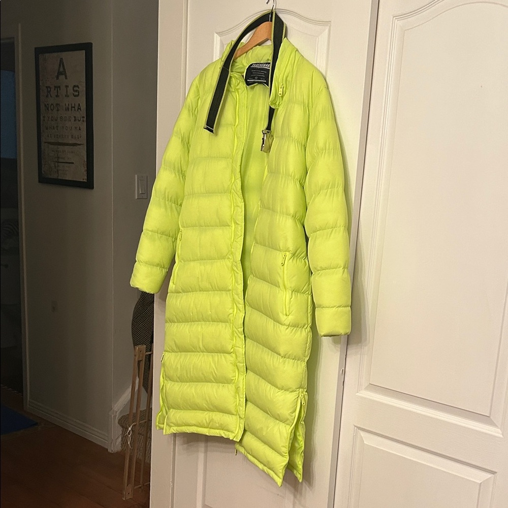 Threadbare Women's Neon Green Puffer Jacket